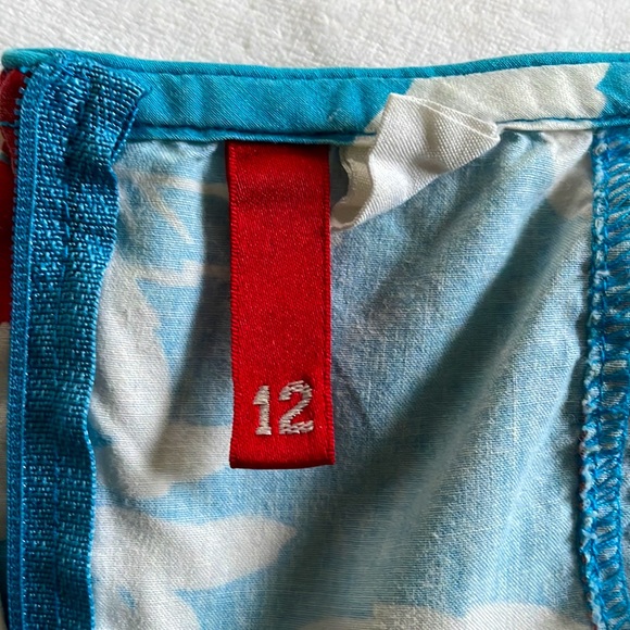 H&M Divided Red White and Blue Tie Halter Dress, Size 12 - Picture 8 of 9